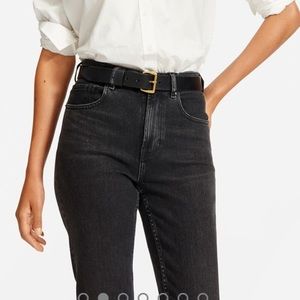 EVERLANE high rise straight skinny jeans
